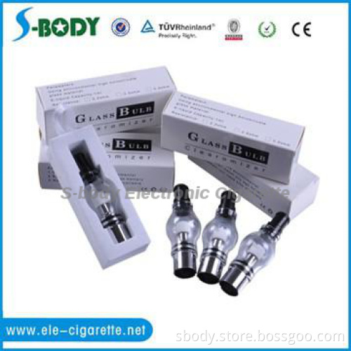S-body hightech  Bulb glass atomizer globe clearomizer dry herb mod